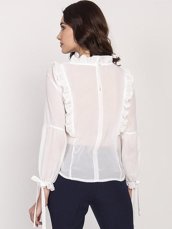Lanti блузка с рюшами "Margret Ecru"