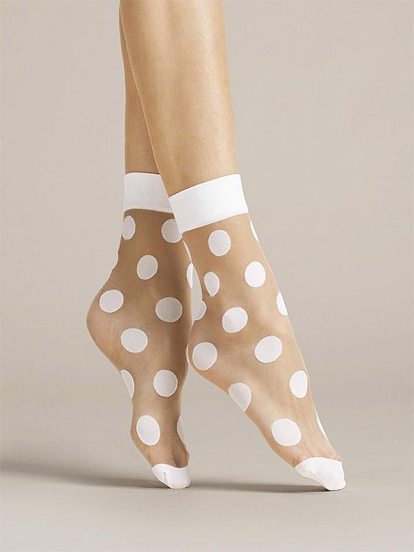Fiore носочки в точечку "Virginia 20 Den Poudre - White Dots"