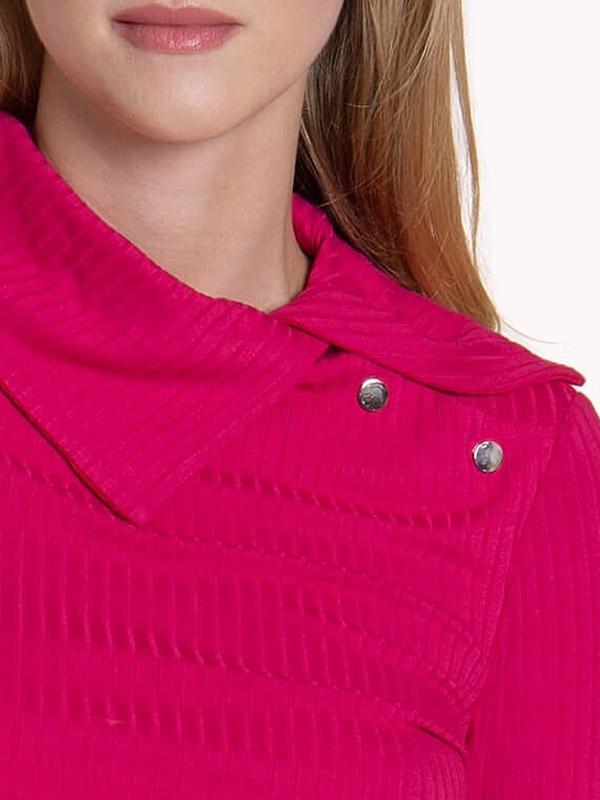 Lisca вискозная блузка с высоким воротником "Enjoy Fuchsia"