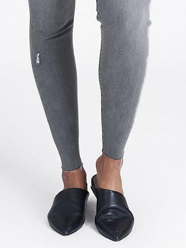 Spanx korrigeerivad teksapüksid-retuusid "Vintage Distressed Grey"