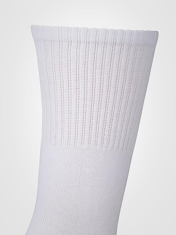 Ysabel Mora 3 paari unisex puuvillaste sportlike sokkide komplekt "Breathable White"