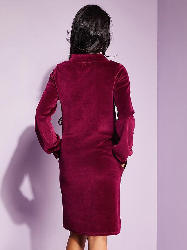Lega puuvillane kleit "Lovato Velvet Bordeaux"