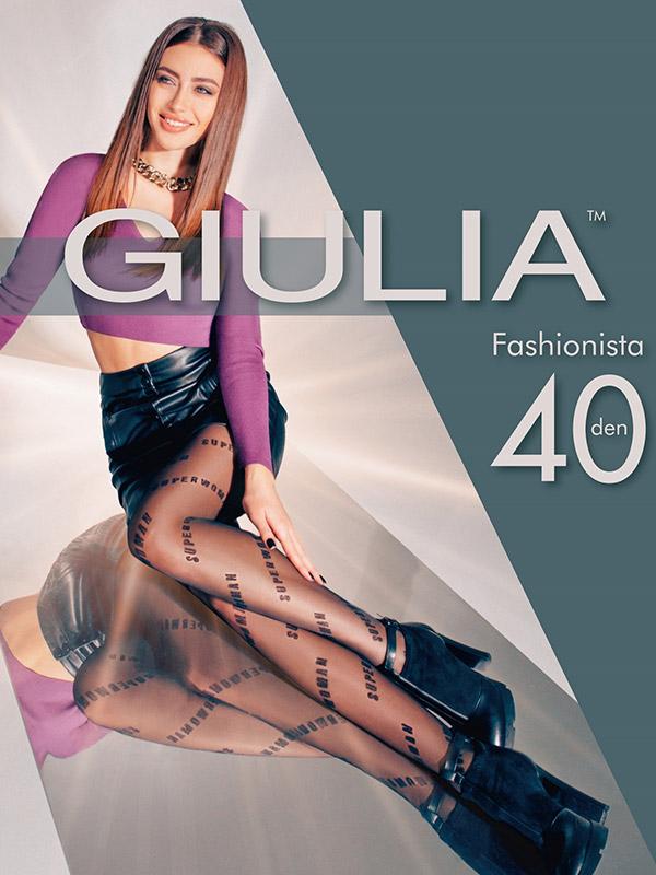 Giulia mustriga sukkpüksid "Fashionista N.7 40 Den Nero"