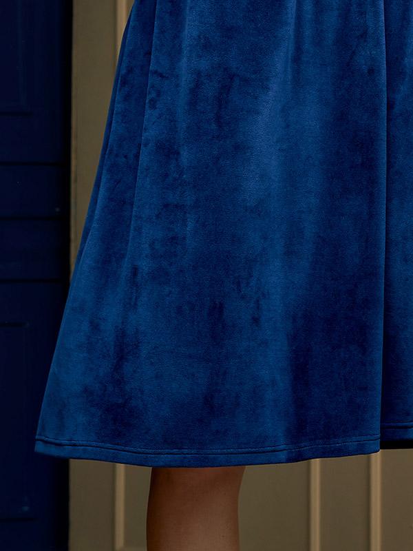 Lega puuvillane kleit "Deima Blue Velour"