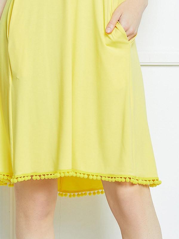 Lega viskoosist kleit "Caroline Yellow"