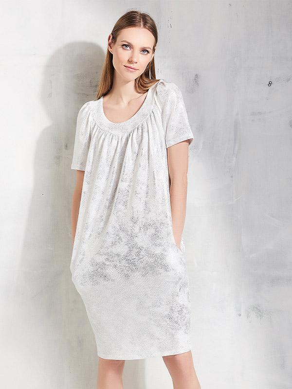 Lega läikiv kleit "Cosmy White - Silver Dust"