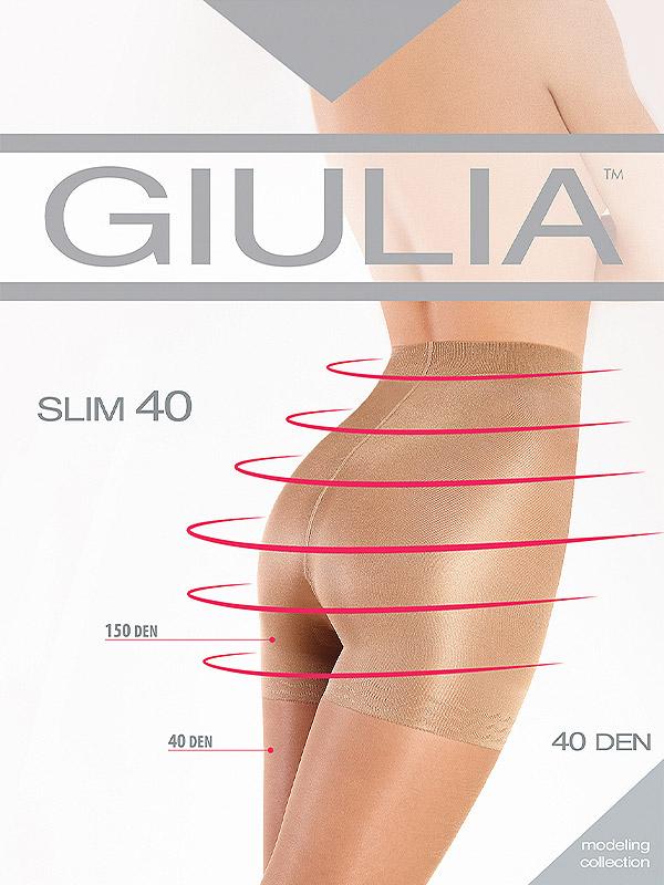 Giulia колготки с компрессионными шортиками "Slim 40-150 Den Daino"