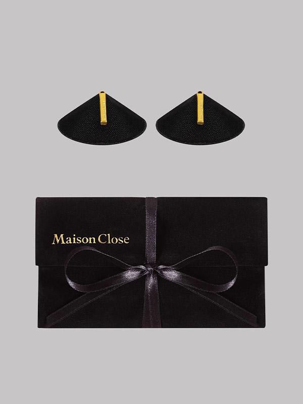Maison Close rinnanibu kleepsud "Les Fetiches Black - Gold"