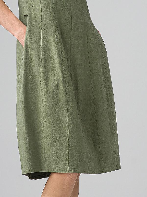 Lega vöökoha pikkune veniv linasest riidest kleit "Angelina Green"