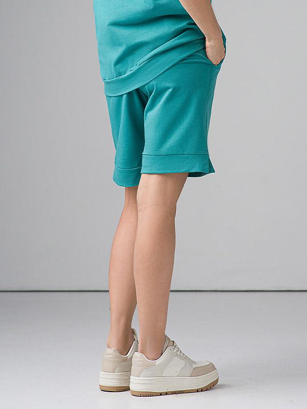 Lega puuvillased vabaaja lühikesed püksid "Margarita Turquoise"