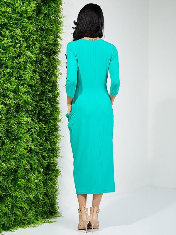 Lega вискозное платье "Silene Deep Green"