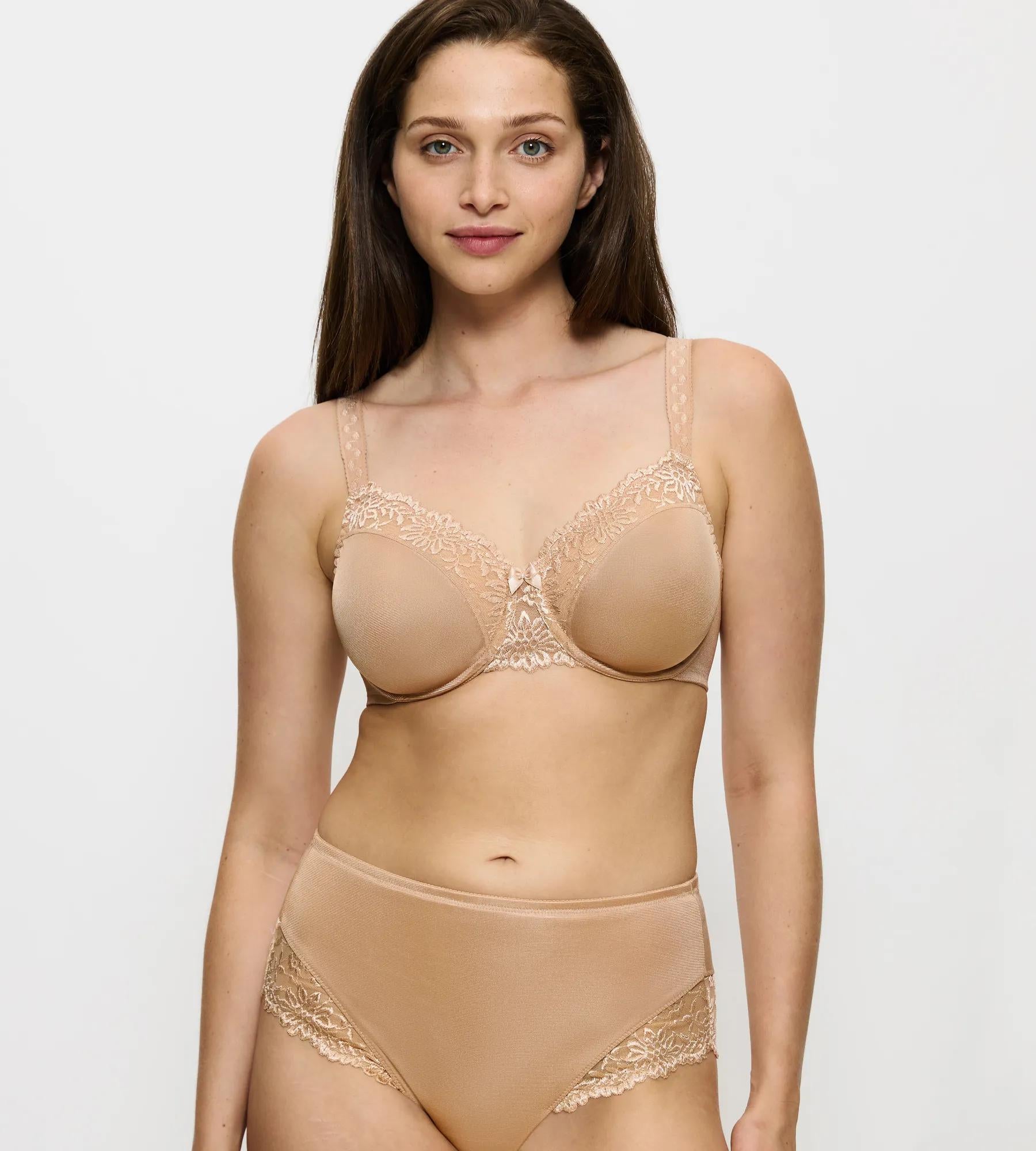 Triumph грудь уменьшающий бюстгальтер "Ladyform Soft W X Nude"