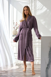 L&L Long Robe Celeste Long Amethyst