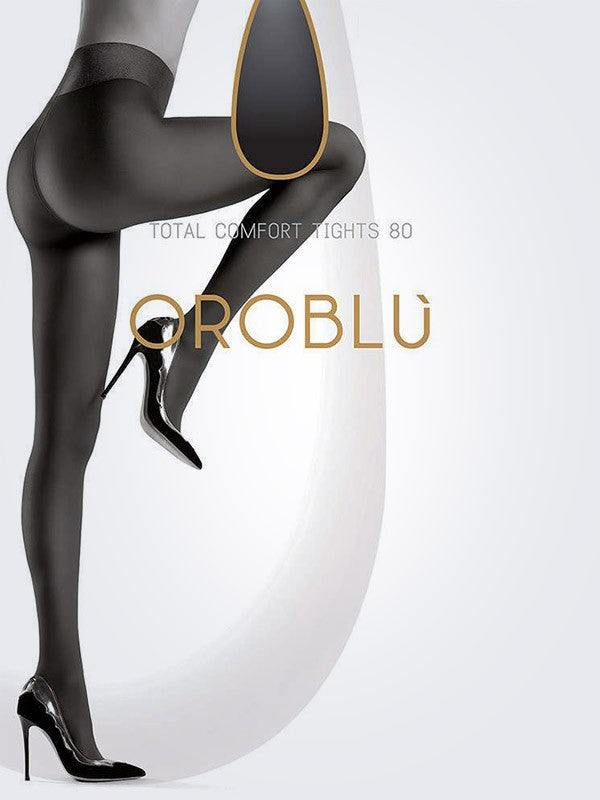 Oroblu itin patogios nepermatomos pėdkelnės "Different 80 Den Blue"