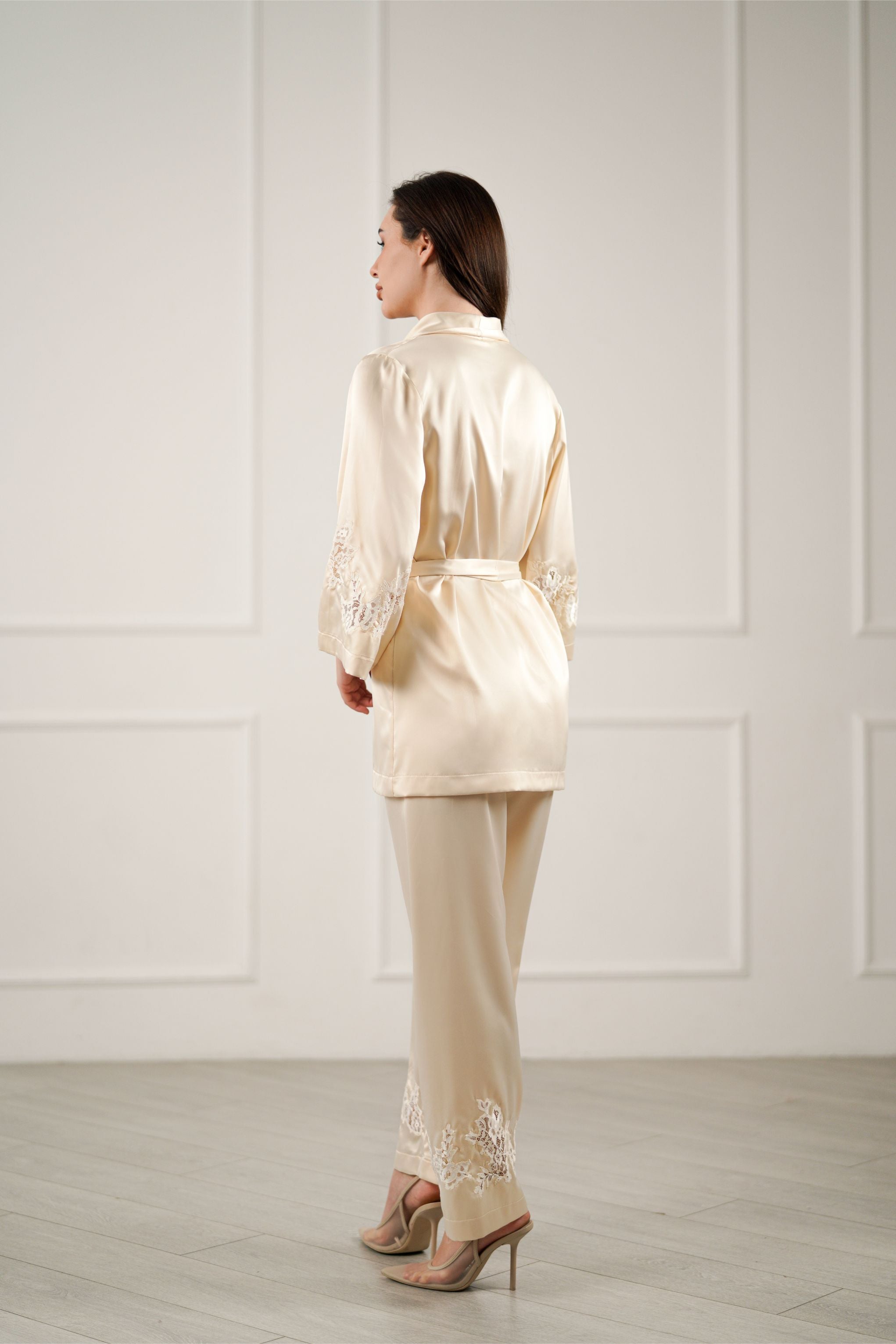 itališko šilko satino pižama