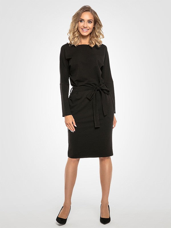 Tessita medvilninė suknelė "Patea Black"