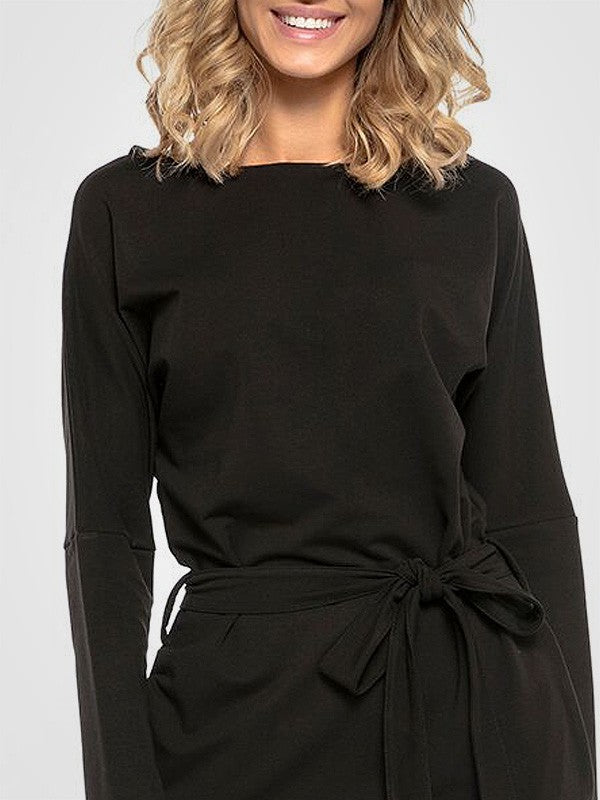 Tessita medvilninė suknelė "Patea Black"