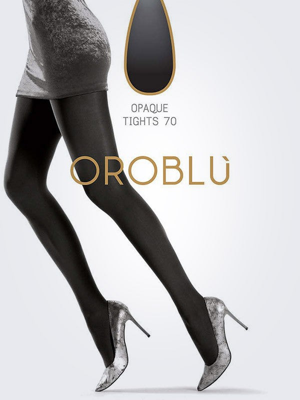 Oroblu nepermatomos mikrofibros pėdkelnės "Overlook 70 Den Black"