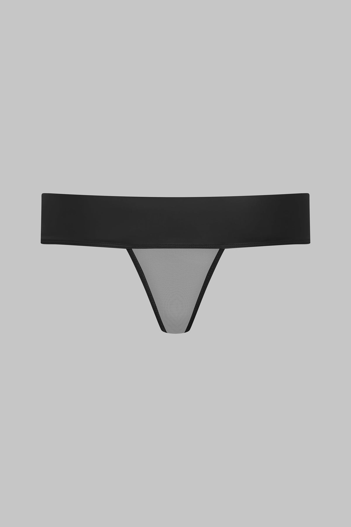 Maison Close Sheer Tanga Panties Chambre Noire Black