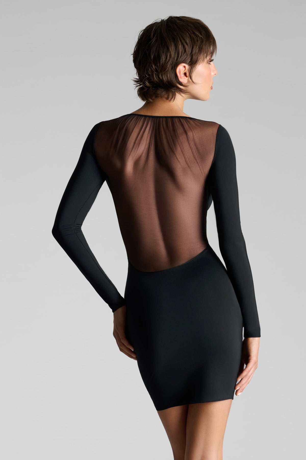 Maison Close tüllist sisetükkidega minikleit "Nuit Fauve 2 Black"