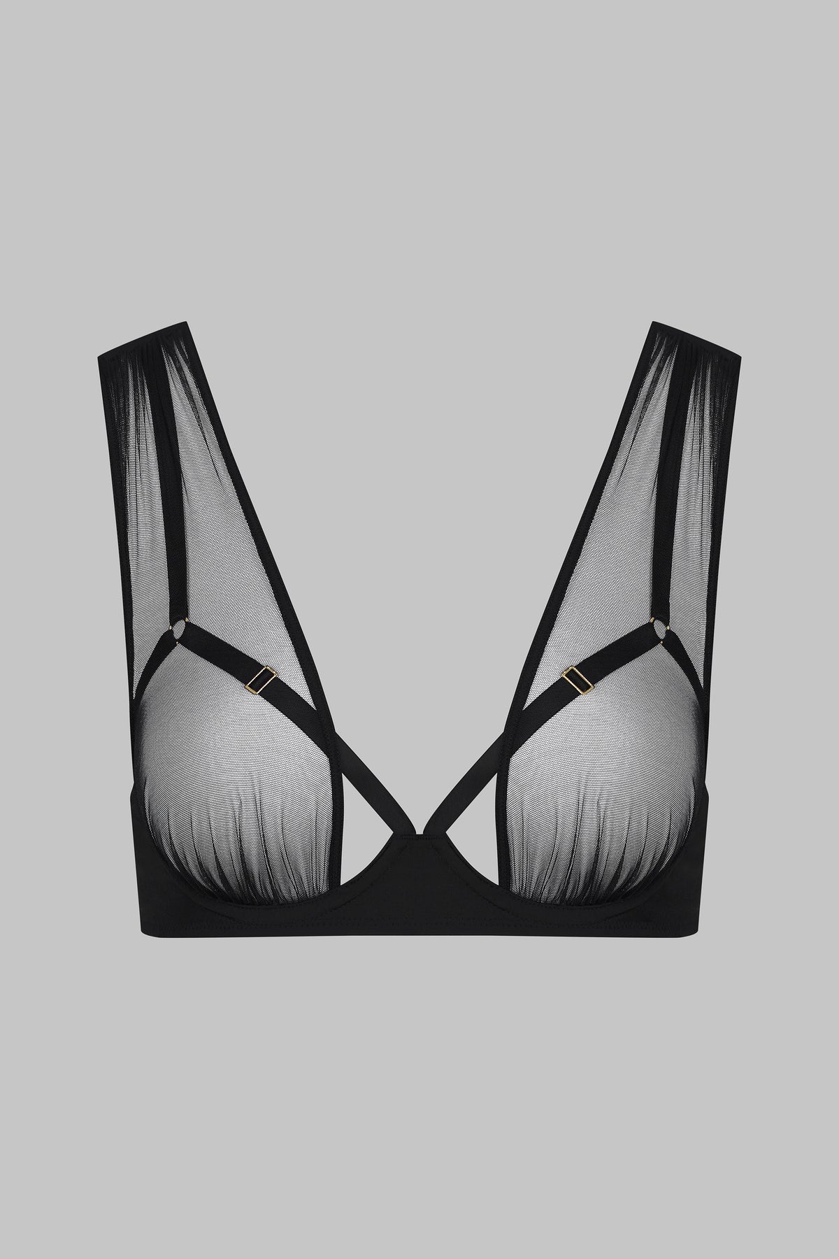 Maison Close avatud tugikaartega rinnahoidja "Nuit Fauve Black"