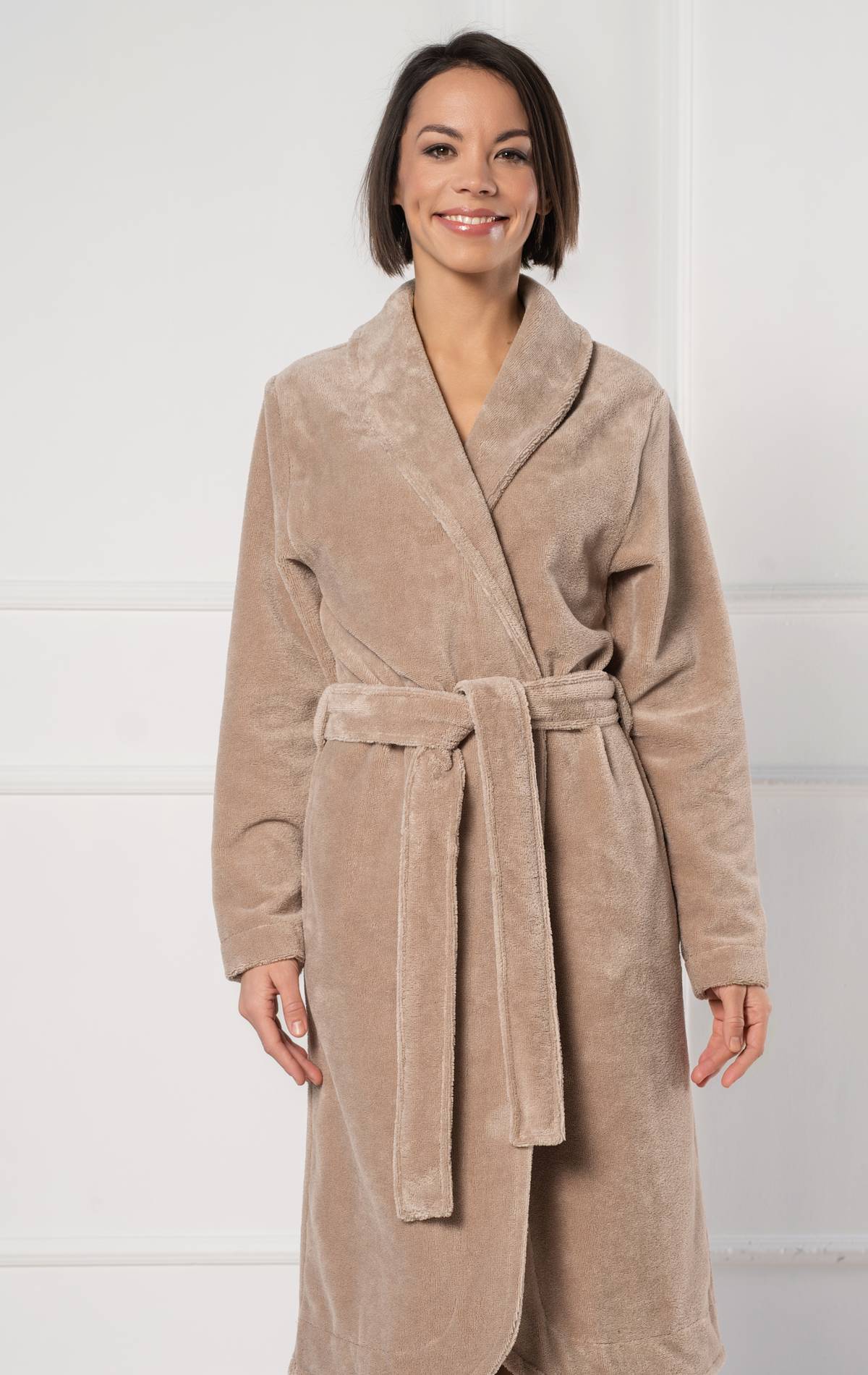 warm women’s bathrobe