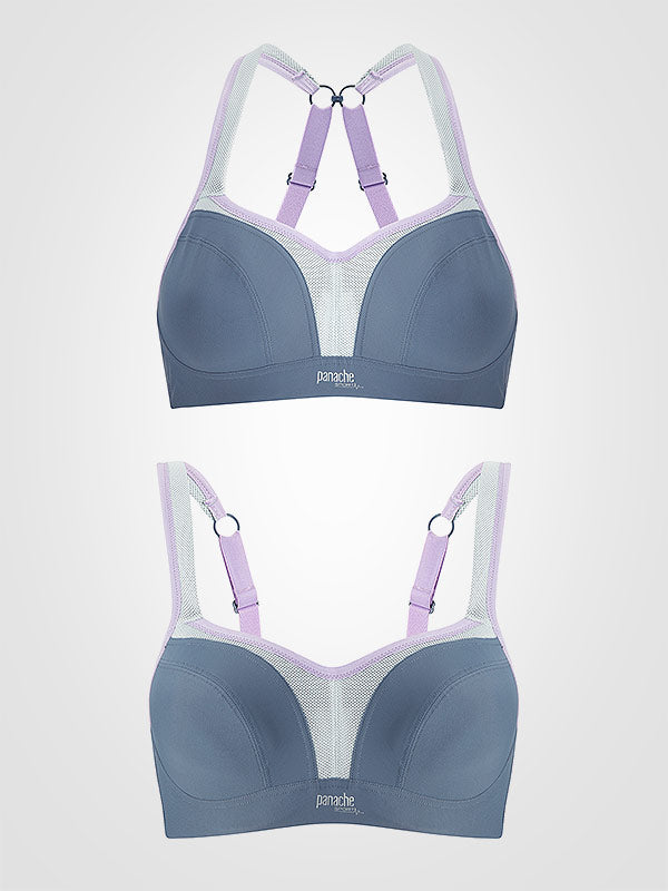 Panache sportinė liemenėlė su lankeliais "Sports Wired Grey"