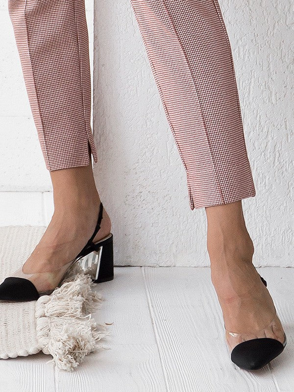 Atella viskozinės kelnės "Tina Dusty Pink"