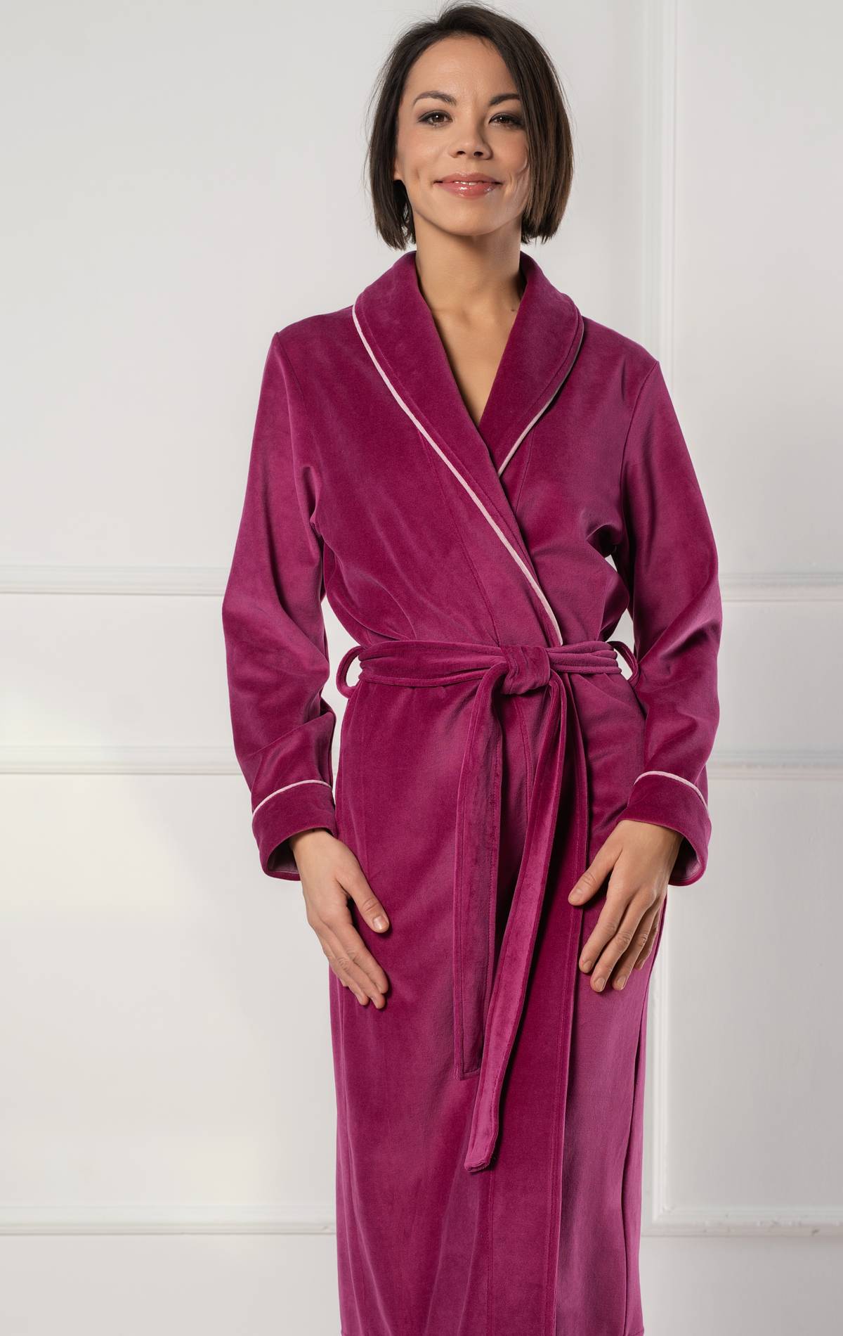 Belmanetti pikk bambuskiust hommikumantel 