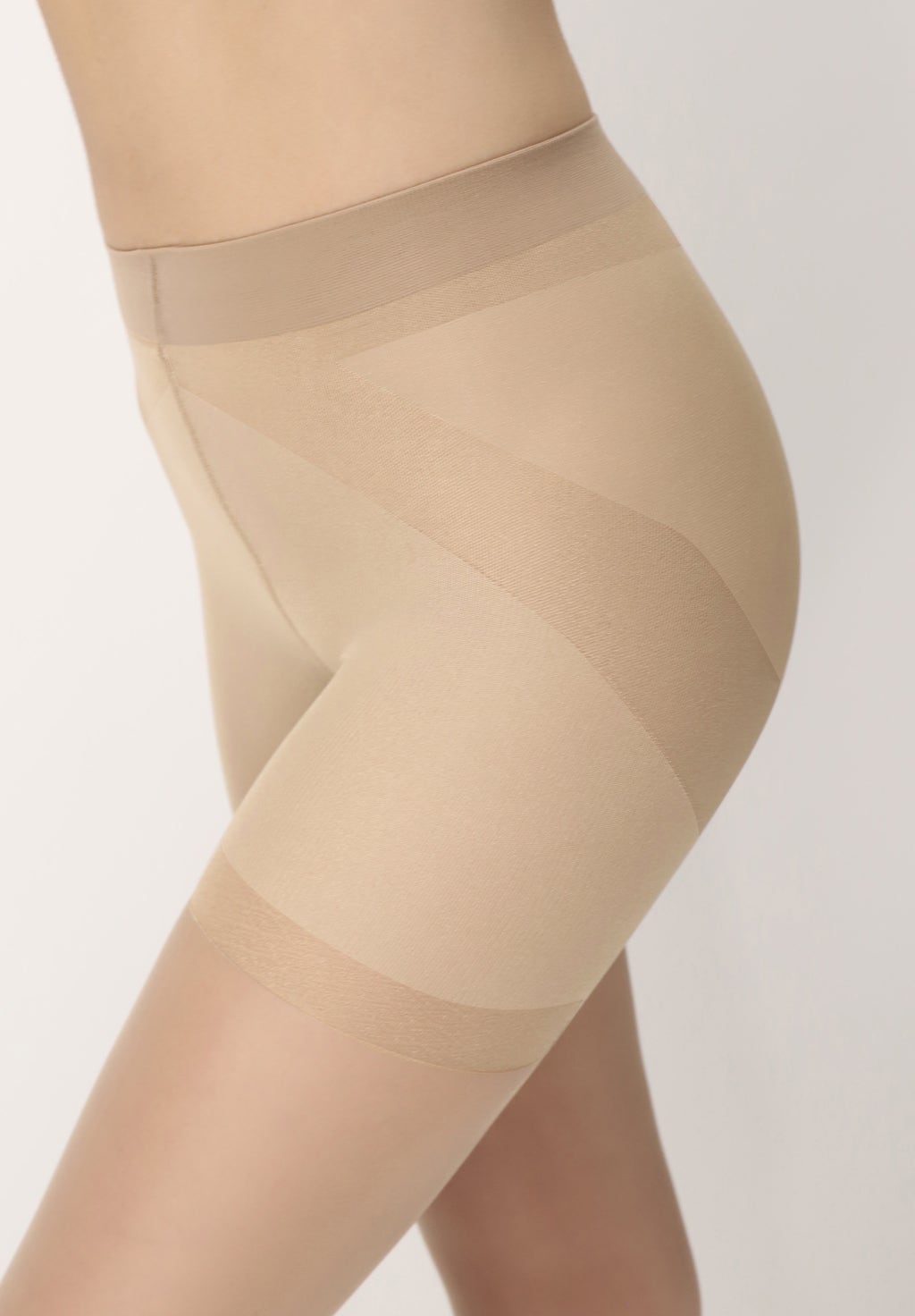 Supportive and sheer pantyhose