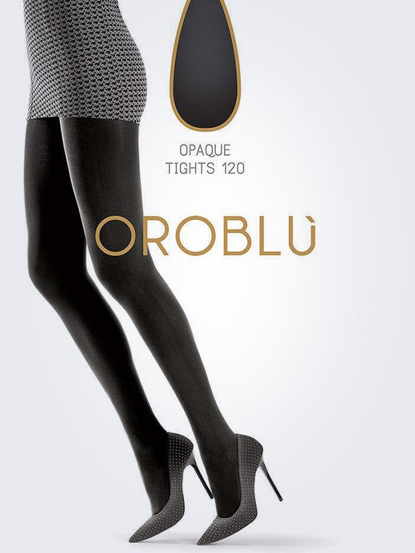 Oroblu nepermatomos pėdkelnės "Chantal 120 Den Black"