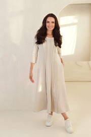 a formos ilga medvilninė suknelė