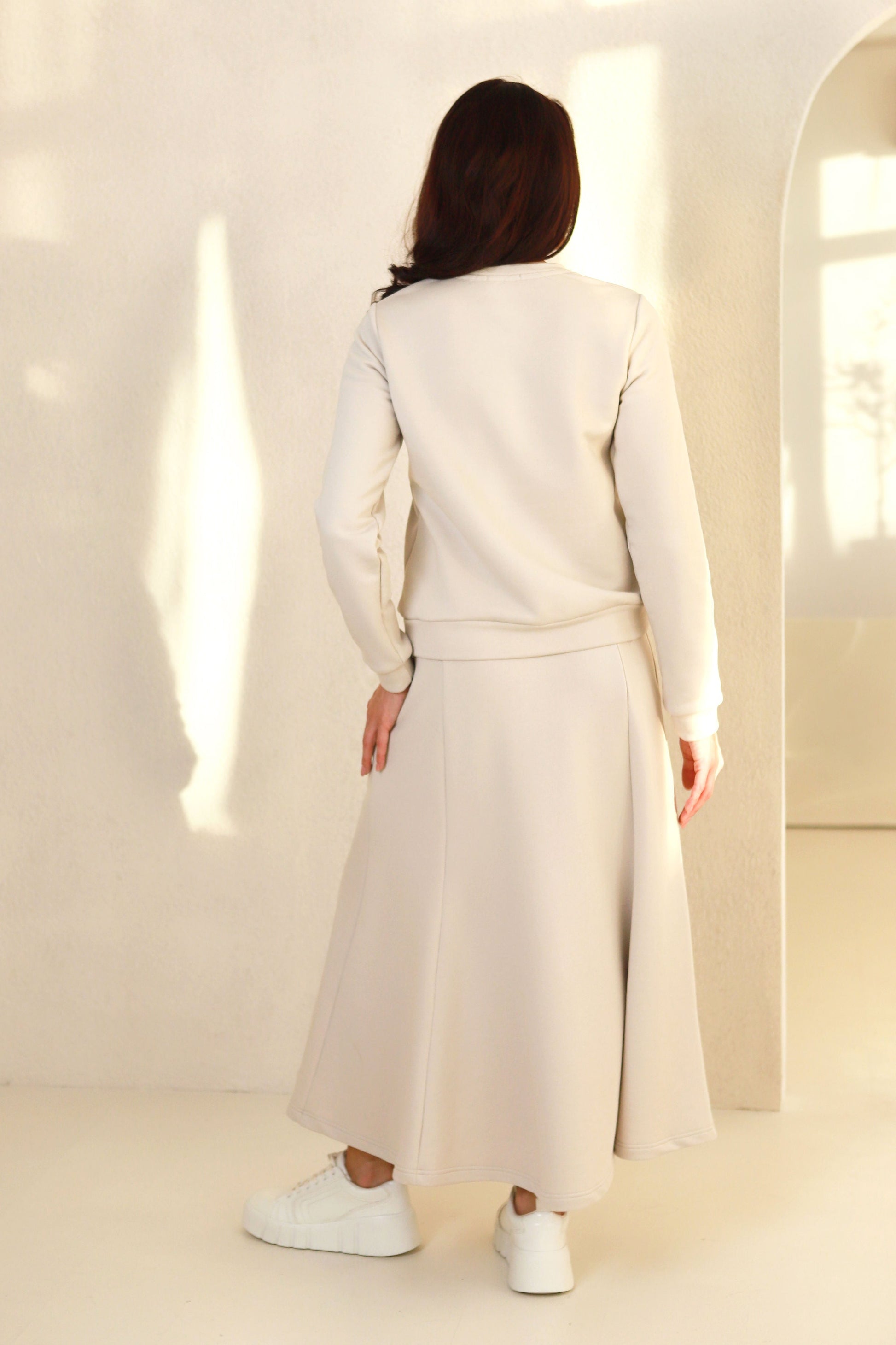 moteriškas medvilninis džemperis