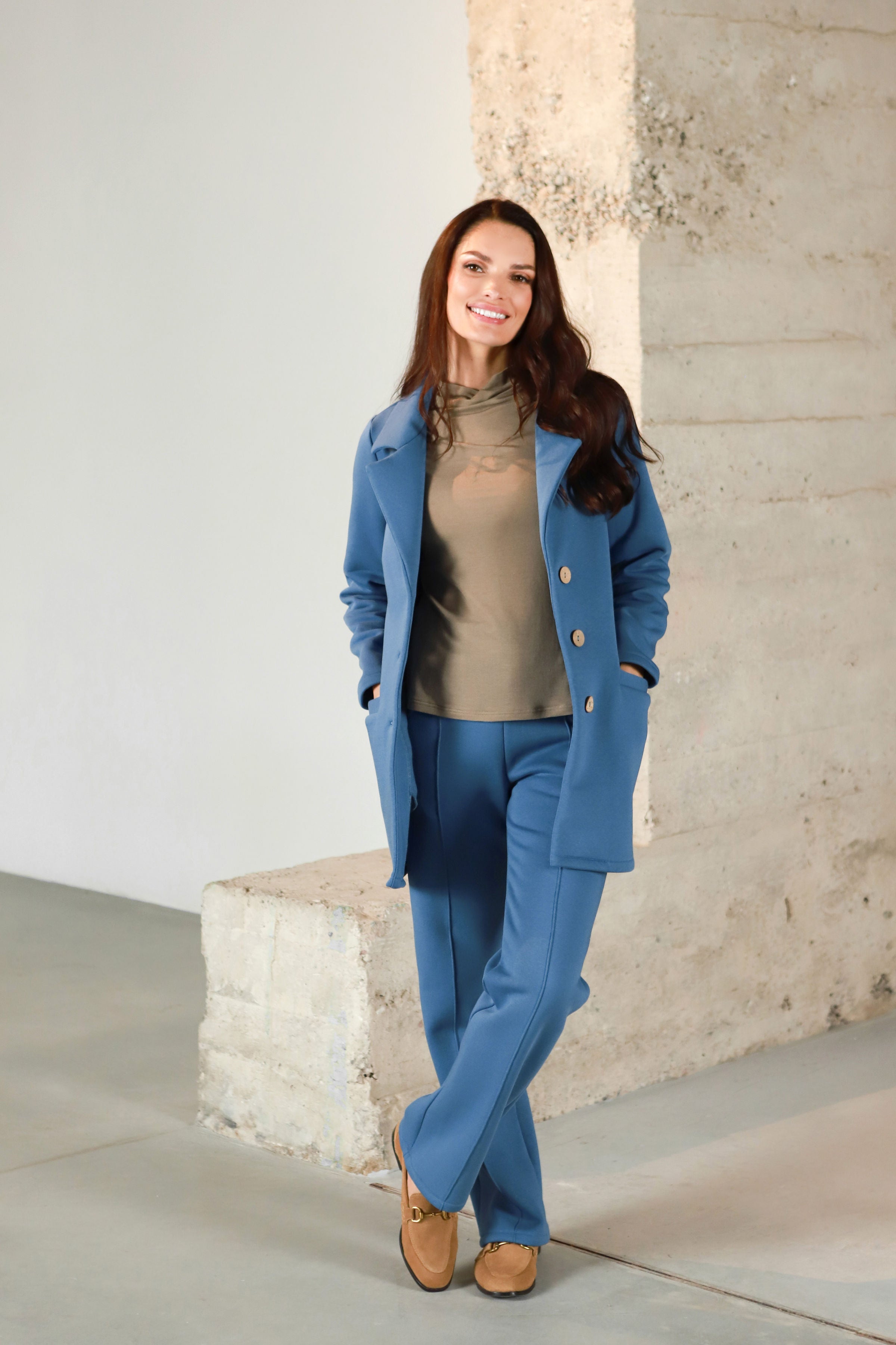 Lega koheva siseküljega jakk "Leonie Sky Blue"