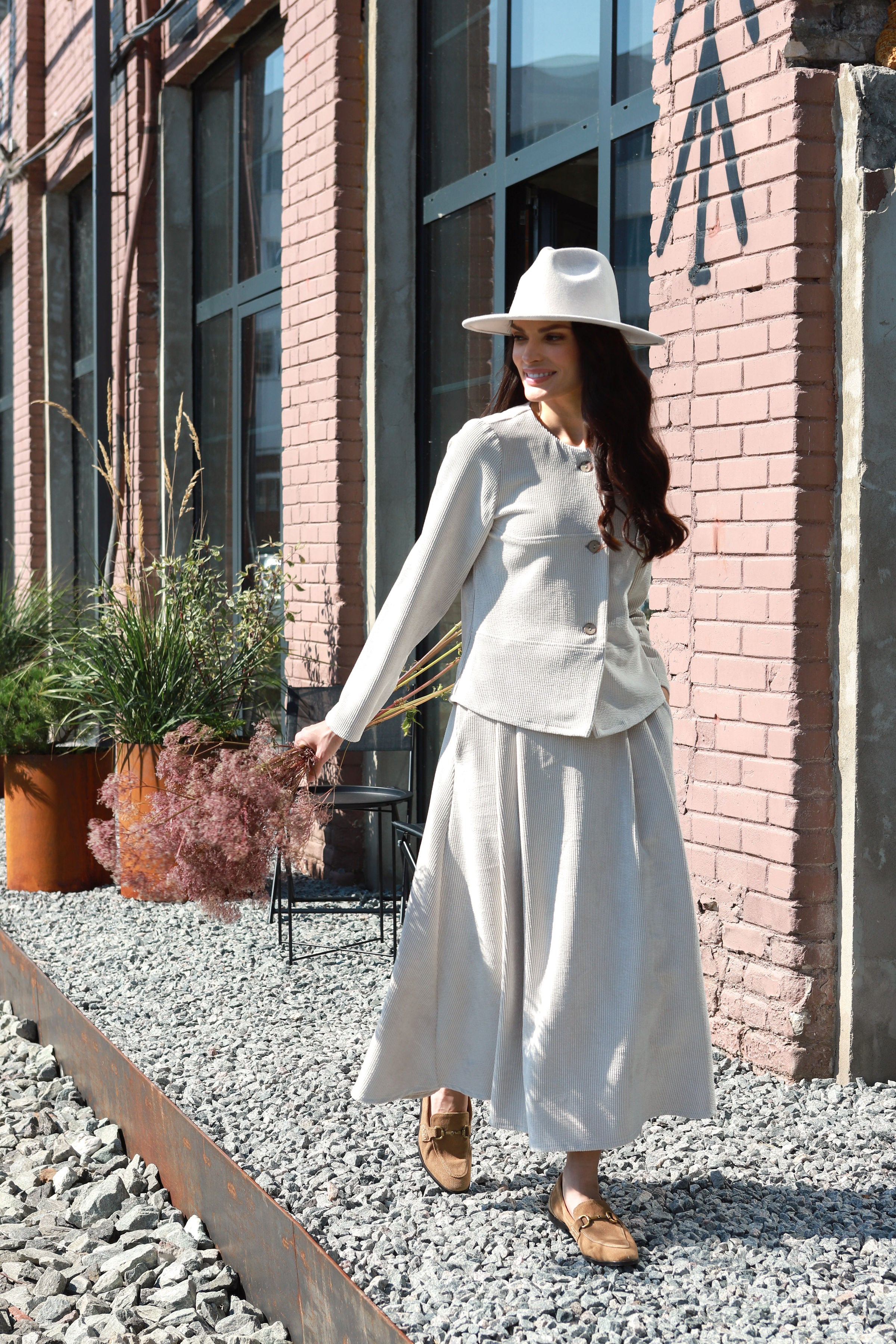Lega sametjakk "Jasira Beige Velvet"