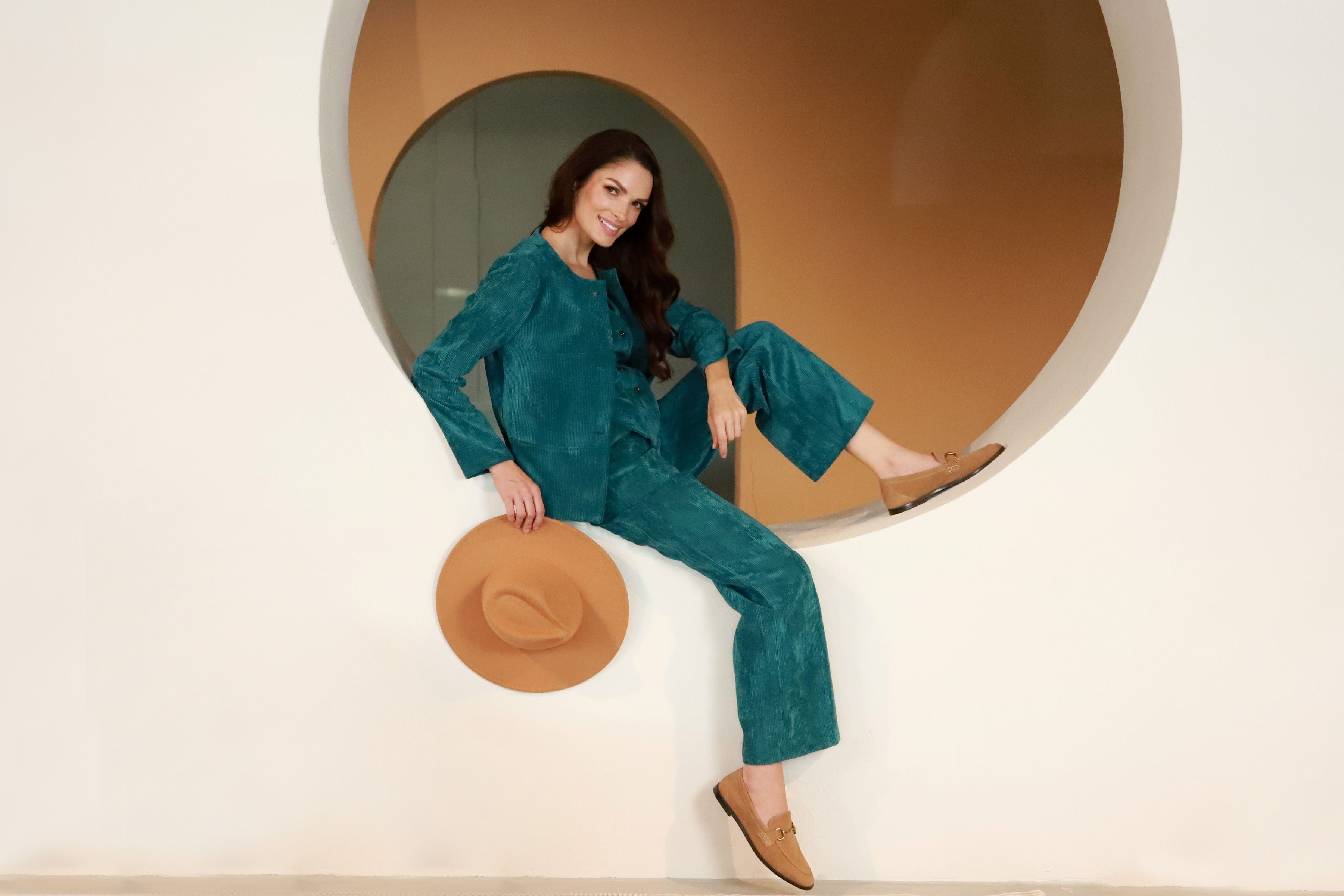Lega sametvest "Siena Turquoise Velvet"