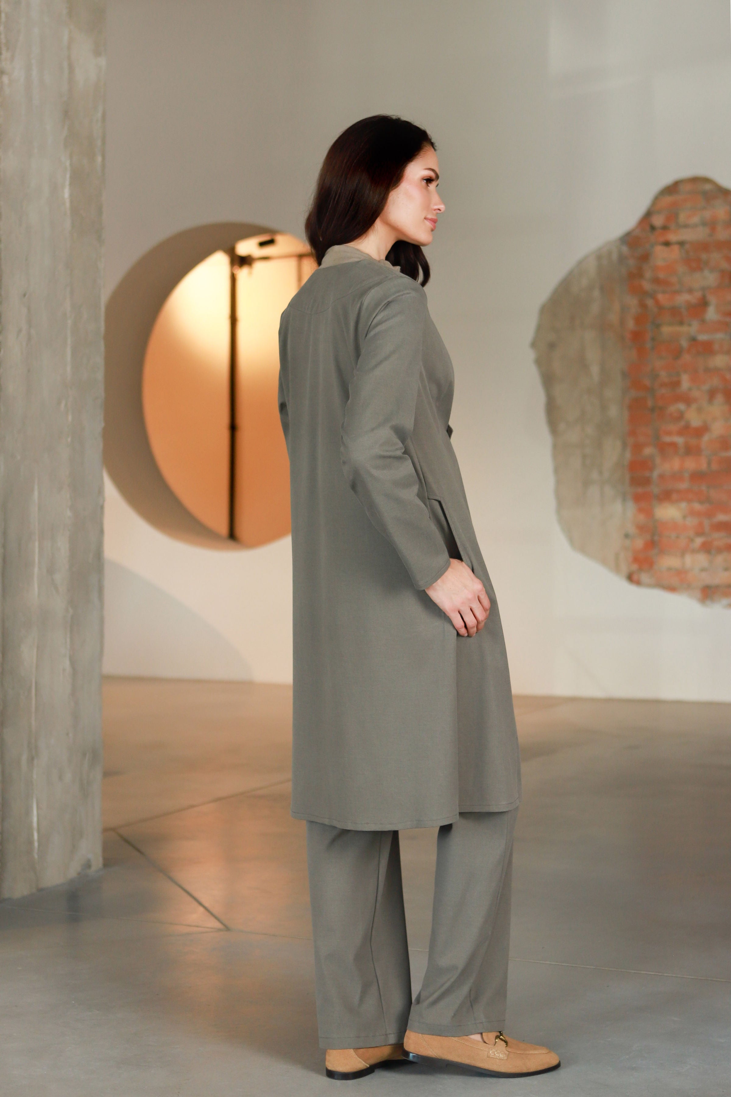 Lega pikk jakk "Emily Grey"