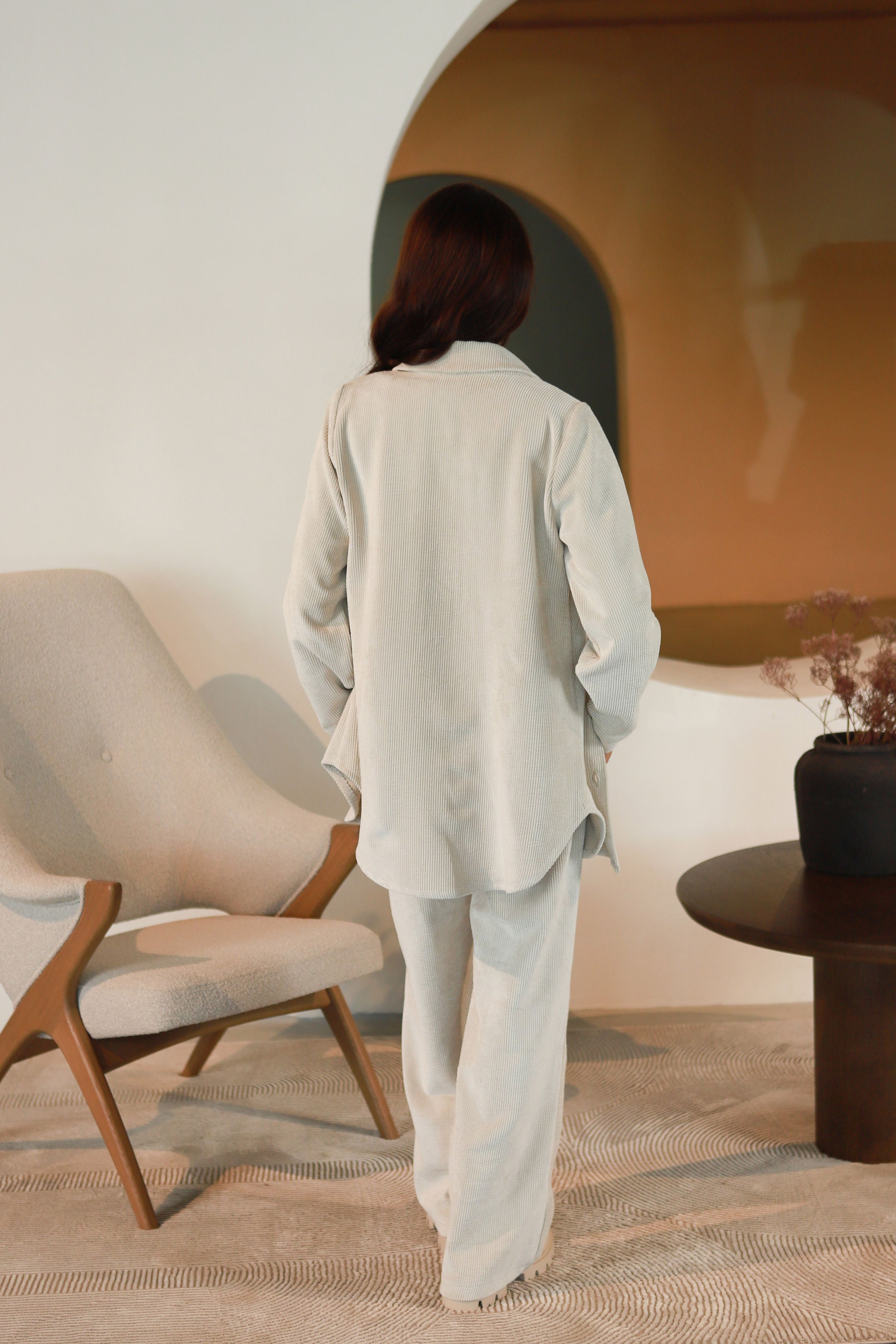 Lega sametjakk "Gerda Beige Velvet"