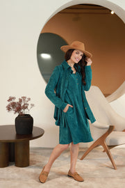 Lega taljes sametkleit "Noemi Turquoise Velvet"