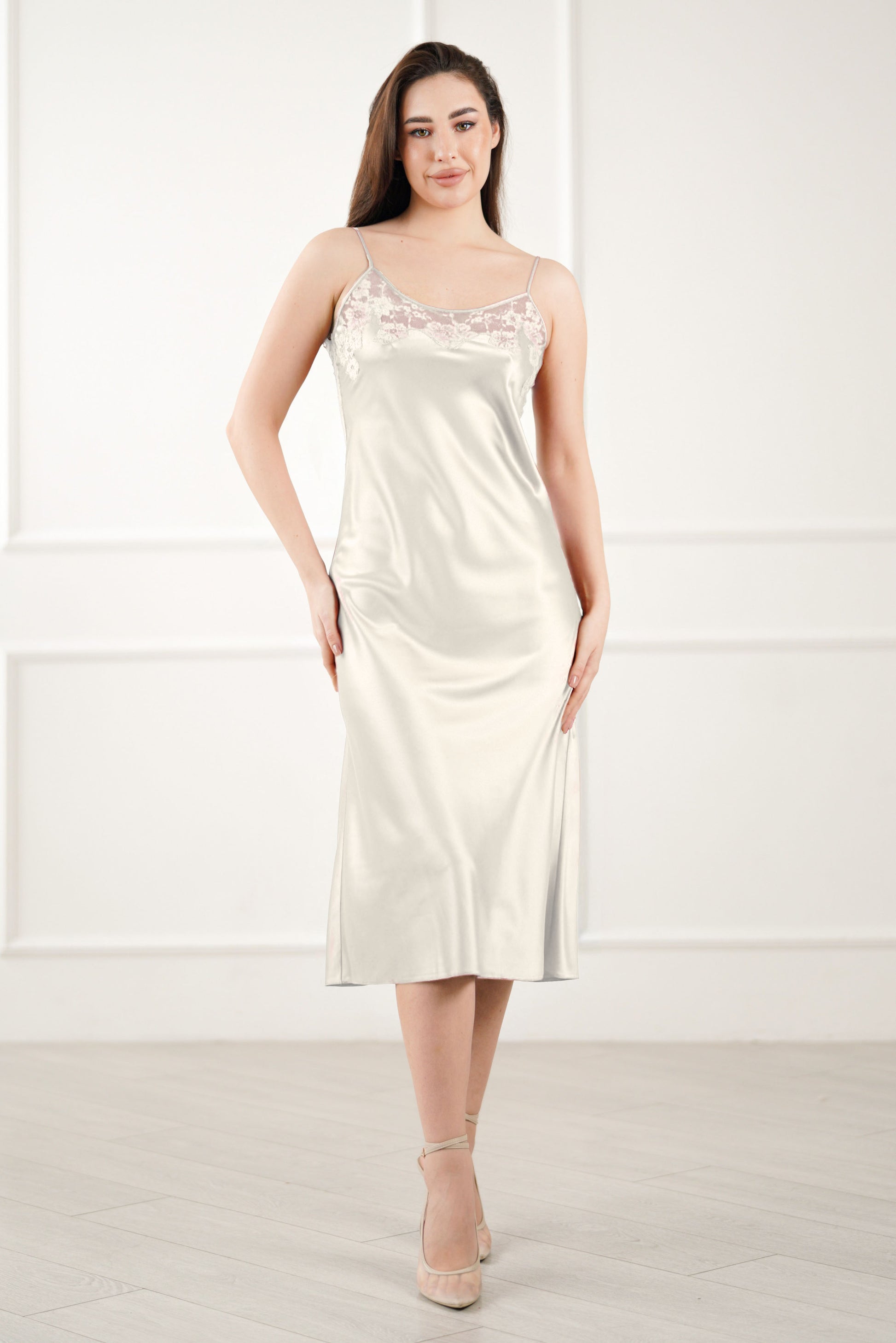 silk chemise champagne
