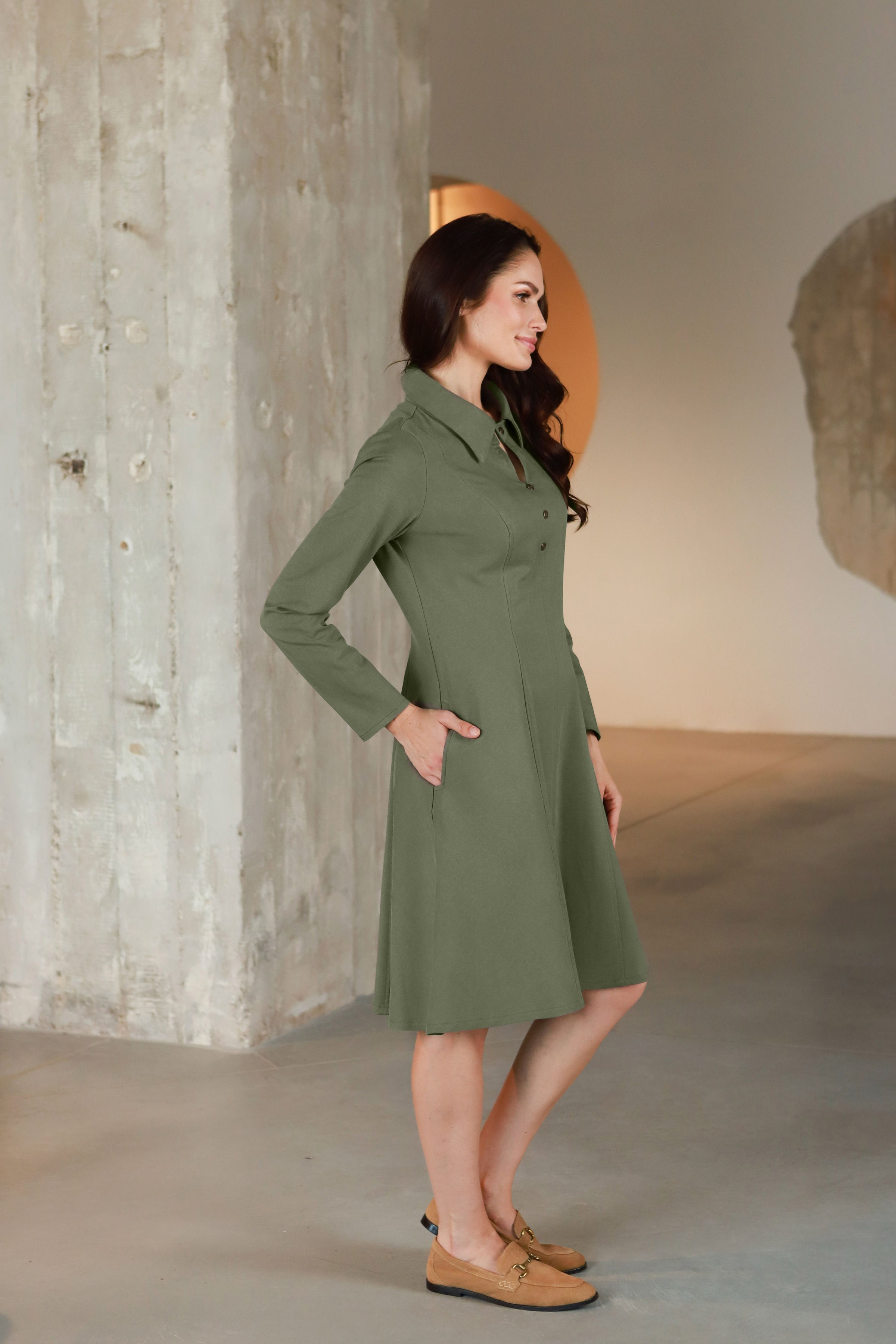 Lega kokteilikleit "Michelle Olive Grey"