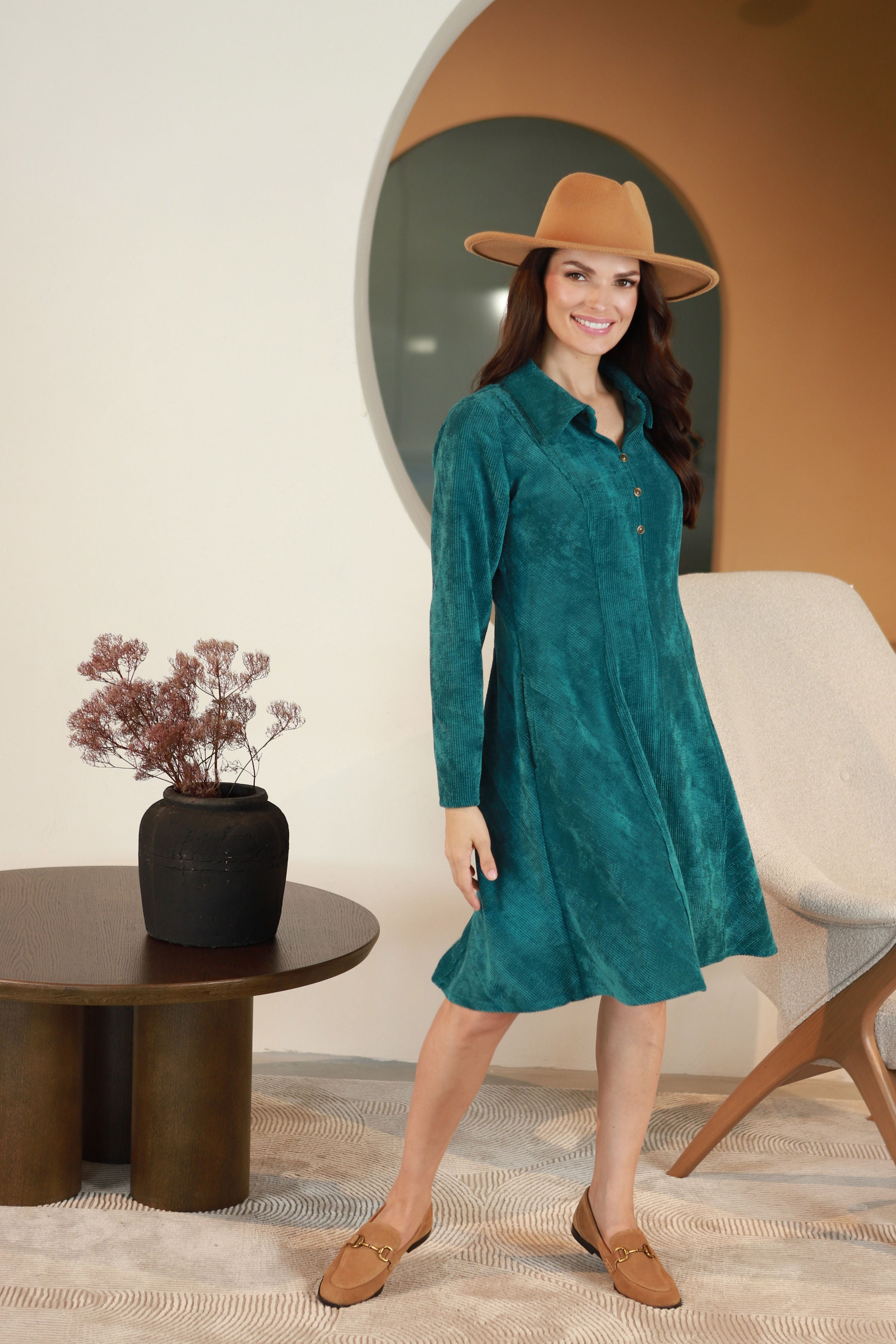 Lega taljes sametkleit "Noemi Turquoise Velvet"