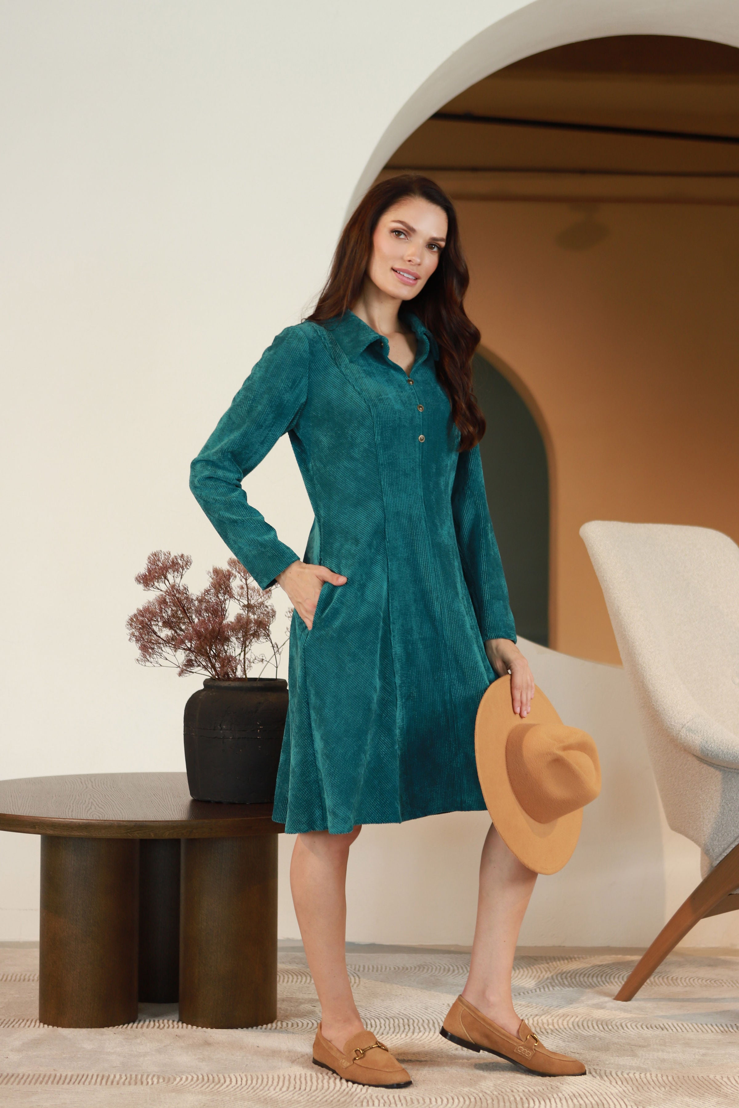 Lega taljes sametkleit "Noemi Turquoise Velvet"