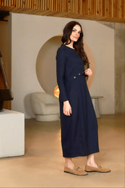 Lega ilga suknelė Nora Navy