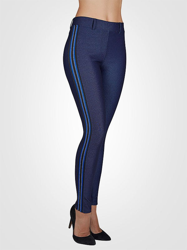 Ysabel Mora užpakaliuką pakeliančios kelnės su Swarovski kristalu "Nonna Push-Up Navy Jeans"