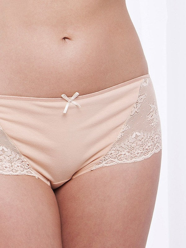 Lega 3 medvilninių kelnaičių komplektas "Rena Black - Nude - White"