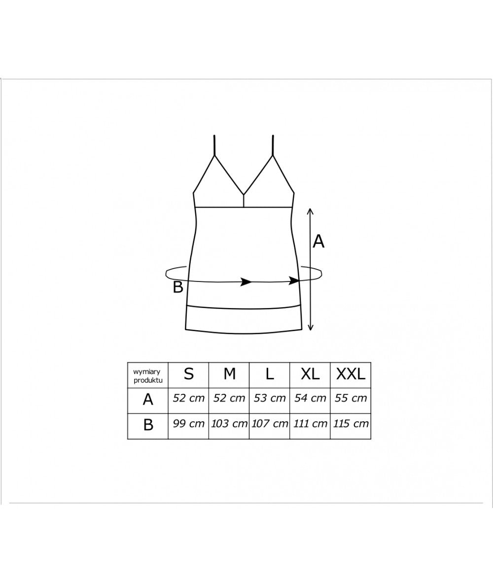 Donna Viscose Lace Nightdress Lea Black