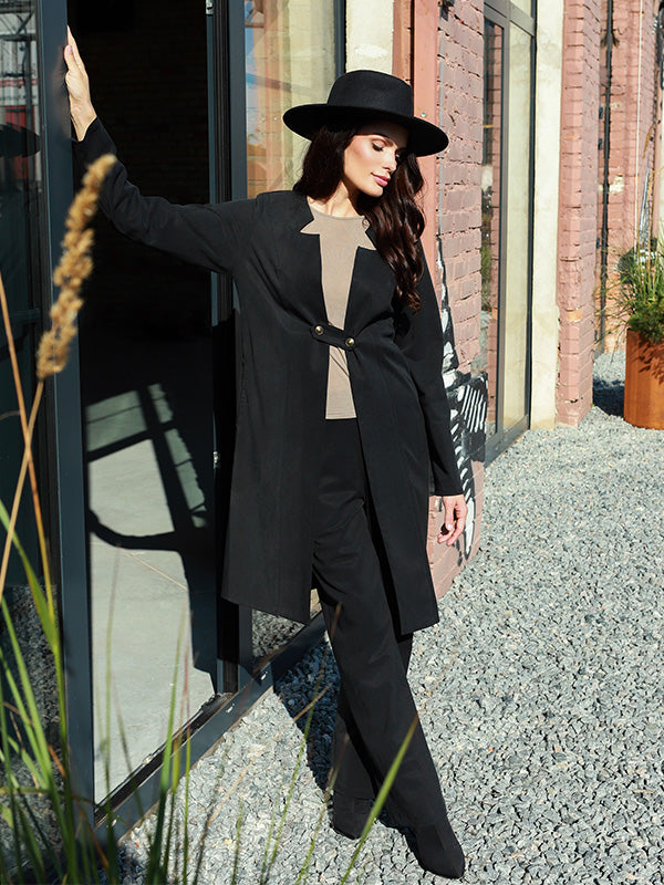 Lega pikk jakk "Emily Black"