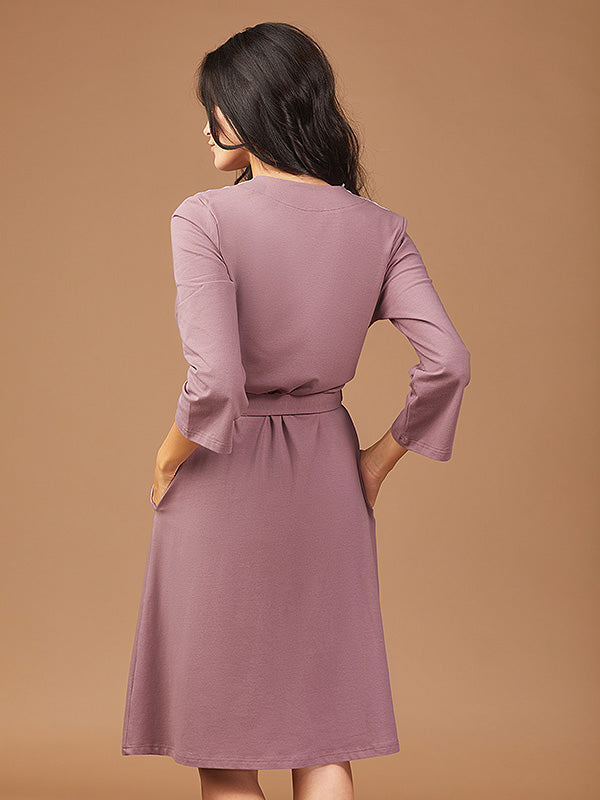 Lega medvilninis chalatas "Manola Dark Pink"