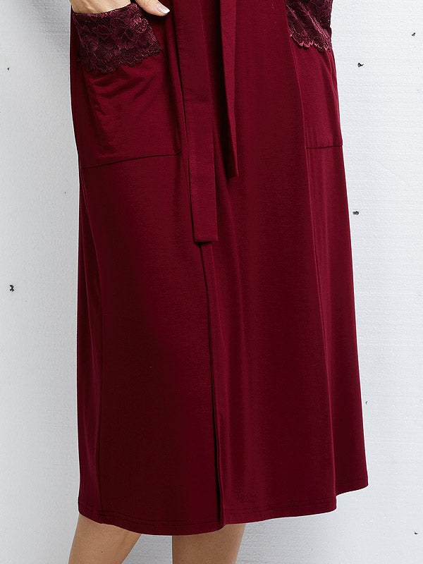 Lega viskozinis chalatas "Melda Bordeaux"